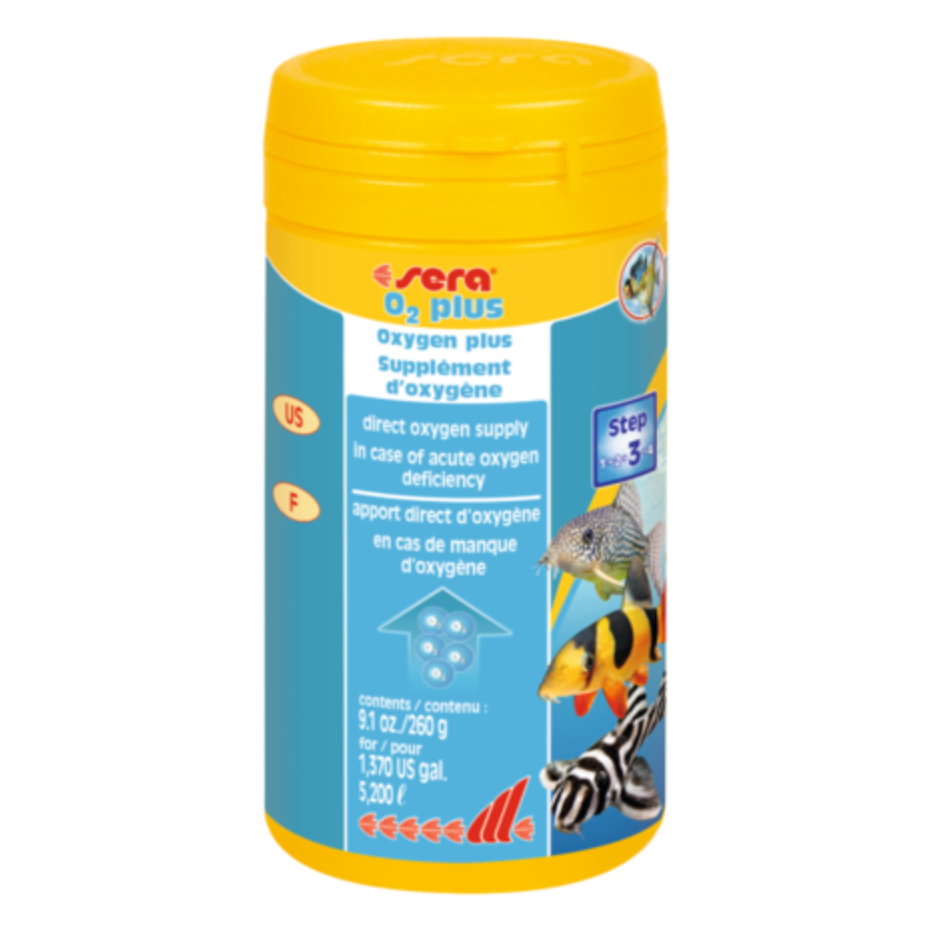 Sera O2 Plus (Oxypur) | Oxygen Enrichment Water Conditioner for Aquariums | 250ml
