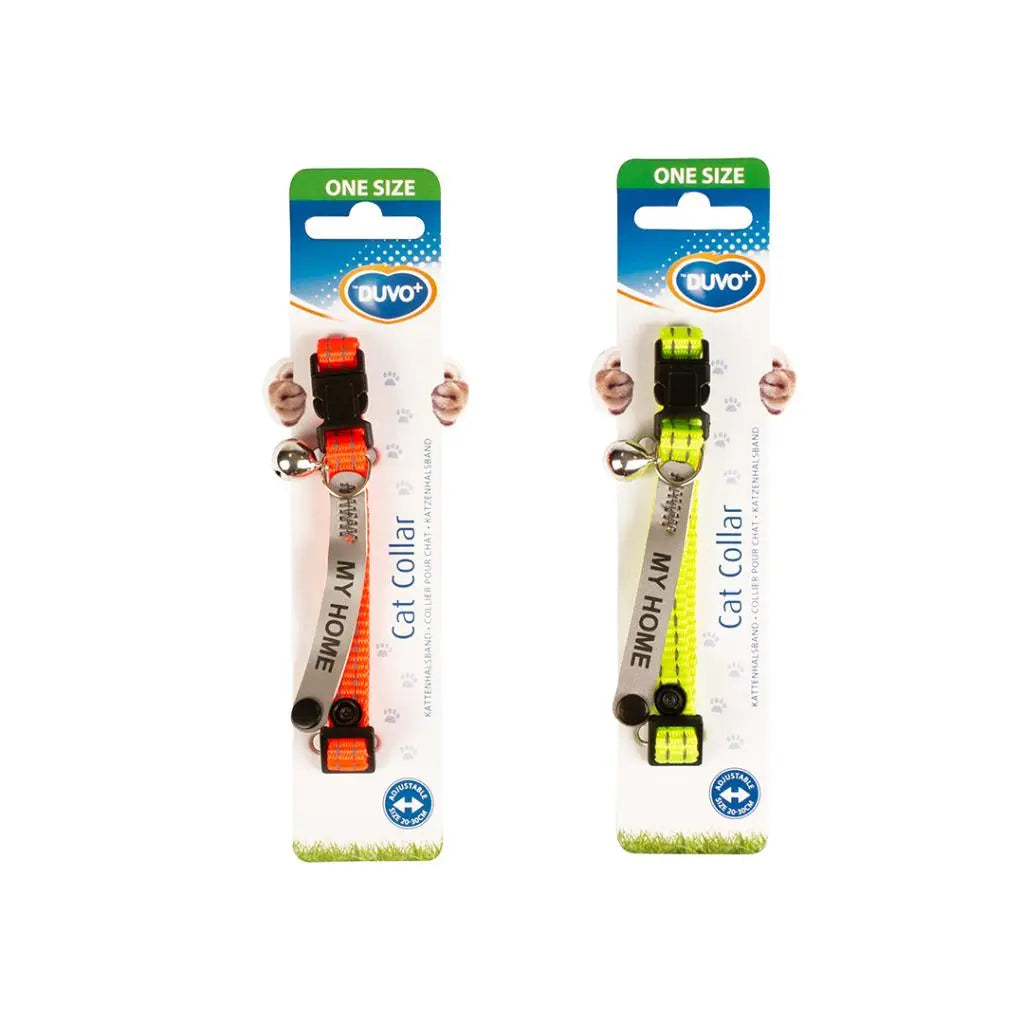 Duvo+ Cat Collar Reflective Uni Address | High-Visibility Collar with ID Compartment 20 - 30cm