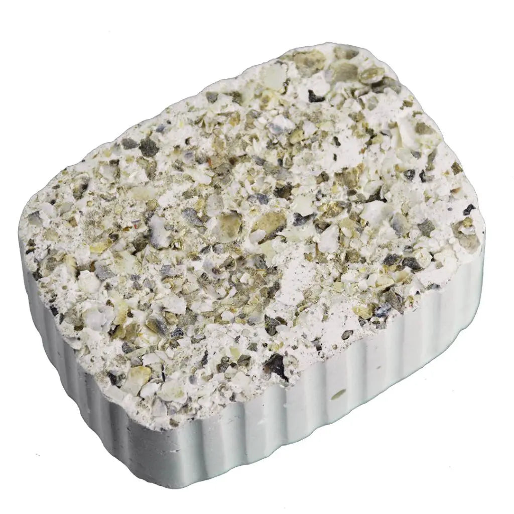Duvo+ Pick Block With Oyster Grit 200g | Large Calcium & Mineral Block for Birds