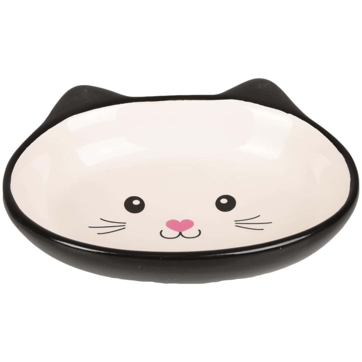 Flamingo Isa Ceramic Cat Bowl | Whisker-Friendly Cat Feeding Bowl