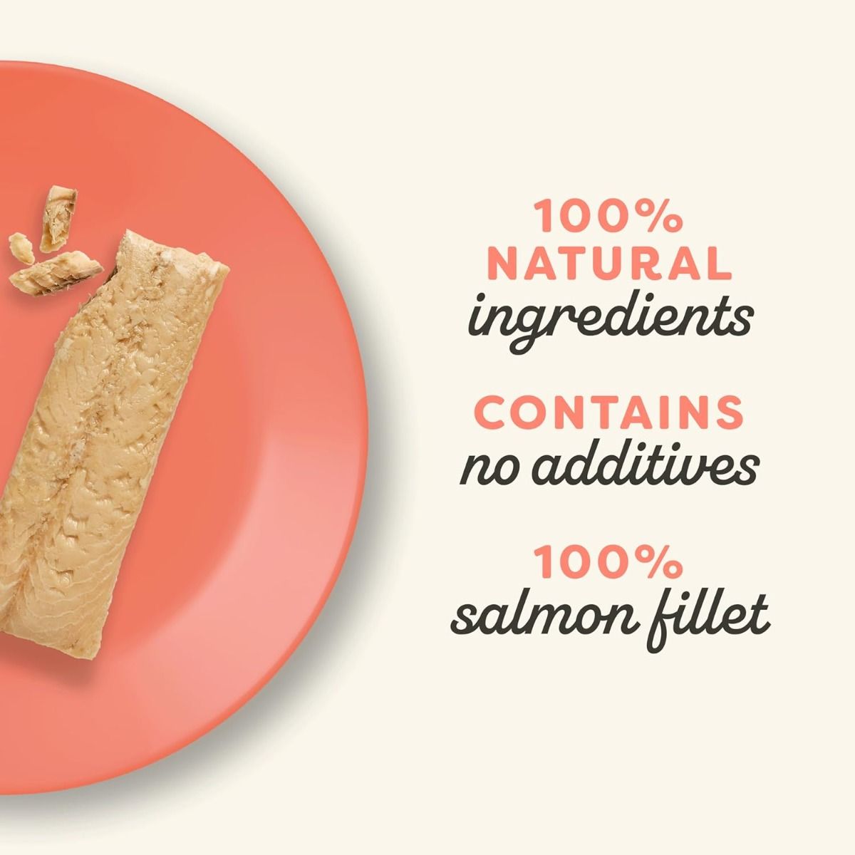 Applaws 100% Natural Salmon Fillet Cat Treats | Whole Salmon Loin | 30g