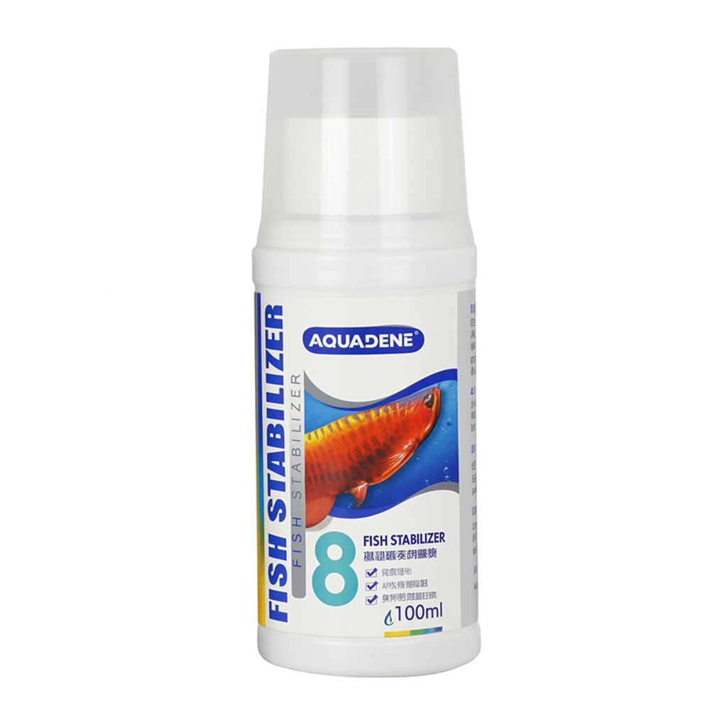 KW Zone Aquadine Fish Stabilizer | 100ml Aquarium Water Conditioner | Stress Relief & Water Quality Support for Freshwater Fish