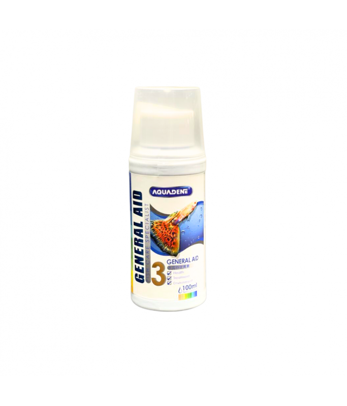 KW Zone Aquadene General Aid | 100ml Aquarium Water Treatment | Multi-Purpose Fish Health Conditioner
