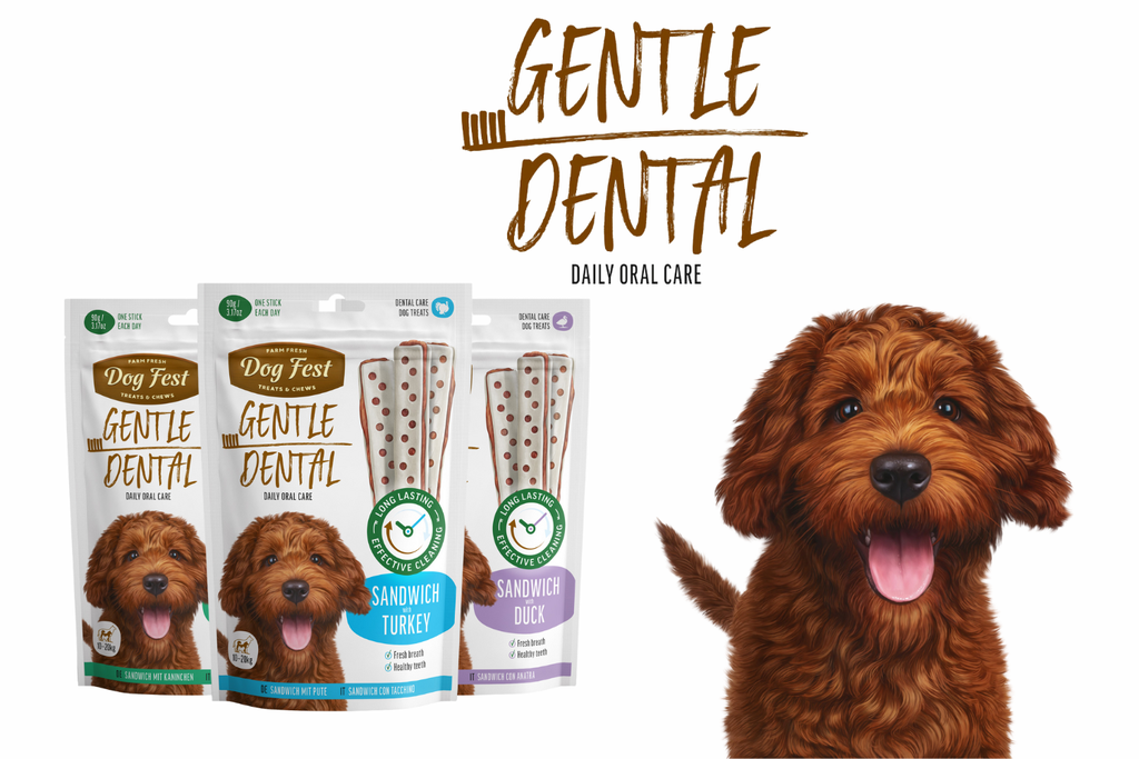 Dog Fest Dental Treats Sandwich Duck 90g | Natural Duck Chew for Adult Dogs