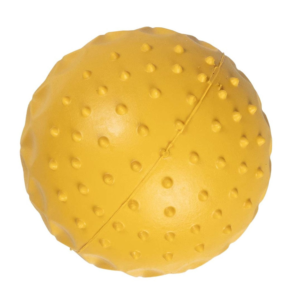 Duvo+ Ball Griplay Dental Dot Yellow | Interactive Treat Ball for Dogs 6x6x6cm