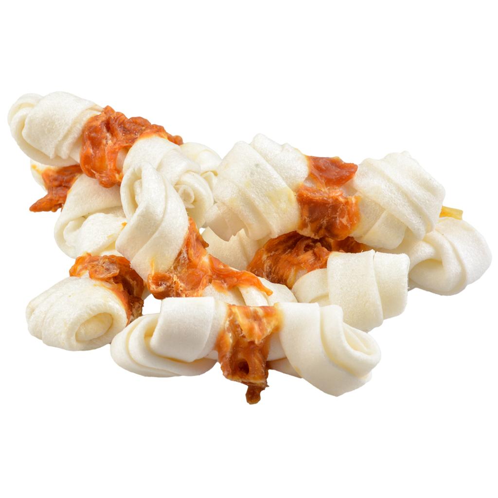 Duvo+ Chicken & Rawhide Small Bones 1000g | Natural Dog Chews (86 Mini Bones)