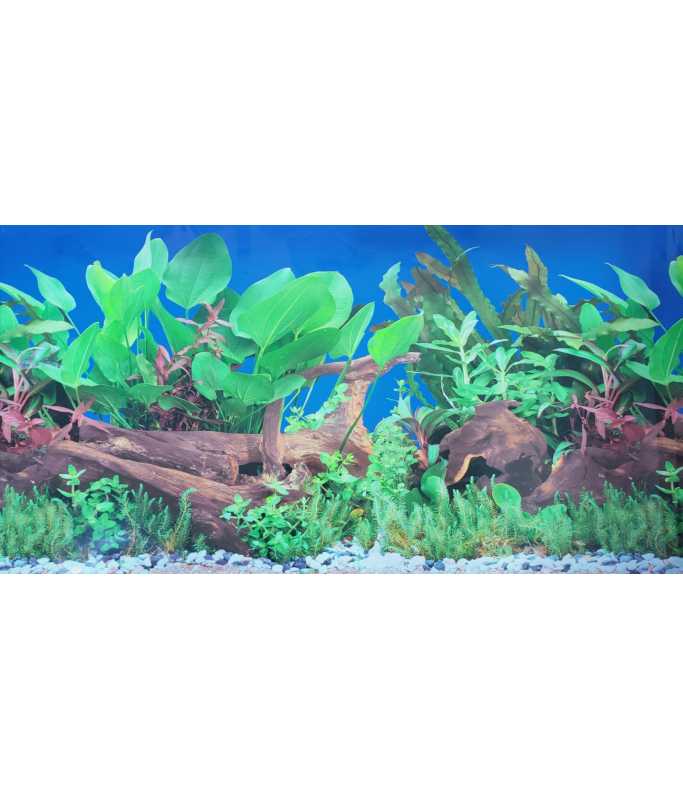 KW Zone Aquarium Backscreen F3 | 24" × 15m Aquarium Background Roll | Decorative Fish Tank Background