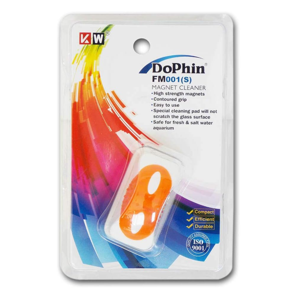 KW Zone DoPhin Floating Magnetic Cleaner | Blade-Free Aquarium Glass Cleaner | Floating Fish Tank Cleaning Magnet
