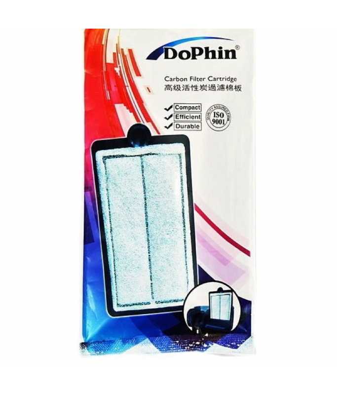 KW Zone DoPhin Spare Filter Carbon Cartridge | Aquarium Filter Replacement Media | Activated Carbon Cartridge for Clear Water