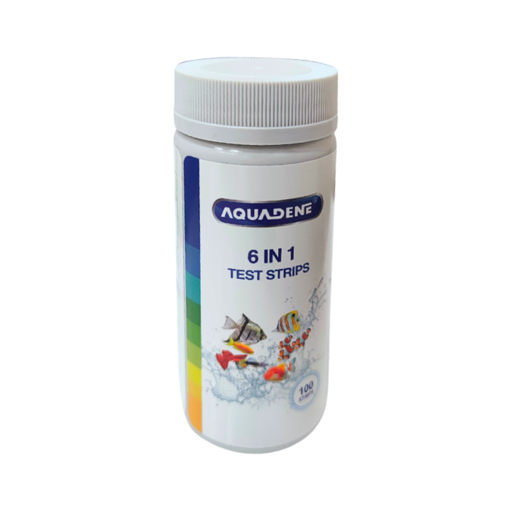 KW Zone 6-in-1 Aquarium Water Test Strips | 100 Test Strips | Fast & Accurate Water Quality Testing
