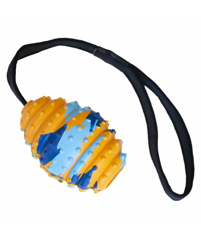 Duvo+ Rubber Rugby Smash M | Durable Fetch Toy for Dogs