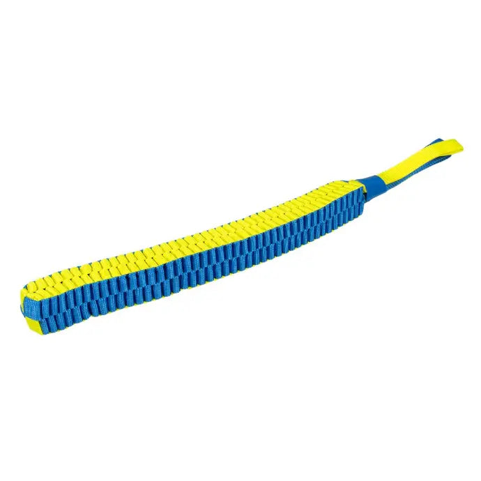 Duvo+ Supa' Nylon Tug Stick S 30x30cm | Durable Dog Tug Toy Blue/Yellow