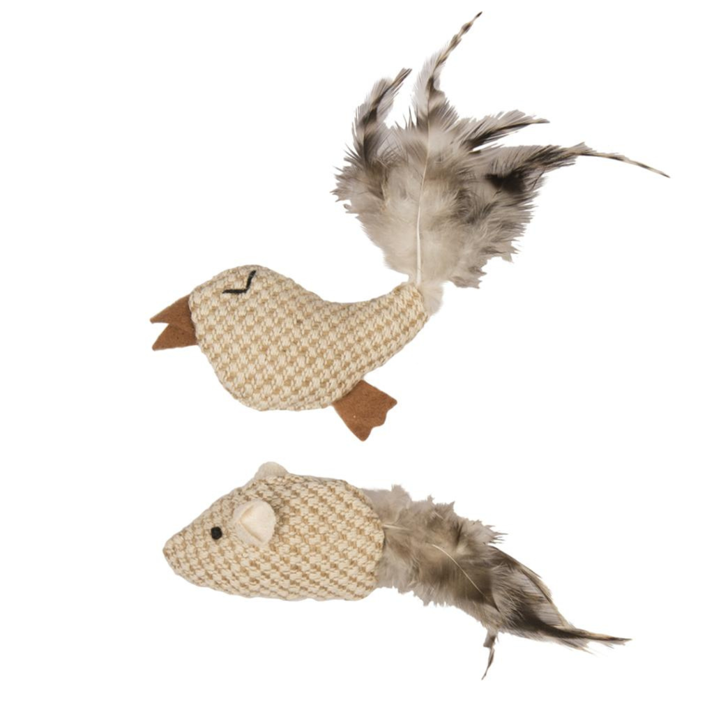 Duvo+ Assortment Nature Cat Toy | Variety Pack of Natural-Themed Cat Toys