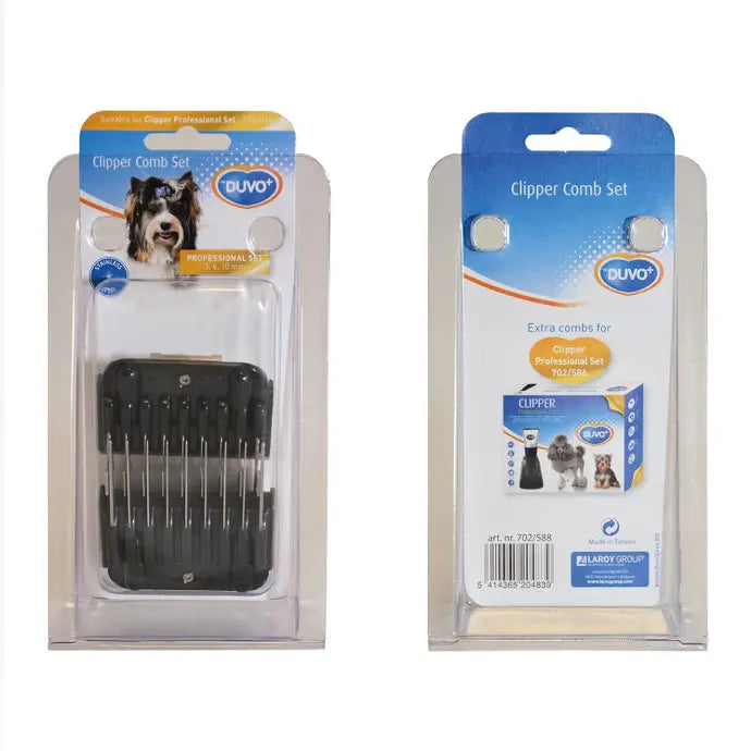 Duvo+ Clipper Comb Set 3-6-10mm | Professional Grooming Combs for Andis & Duvo+