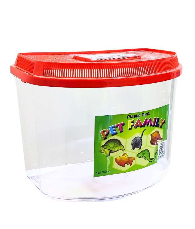 KW Zone Plastic Tank | 38cm Length | Durable Aquarium & Utility Storage Container