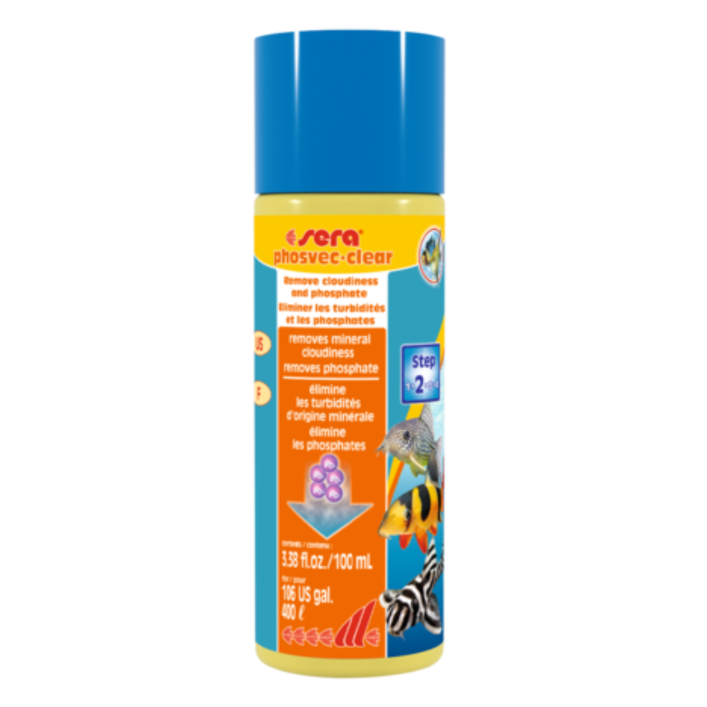 Sera Phosvec Clear | Phosphate Remover & Water Clarifier for Aquariums | 100ml