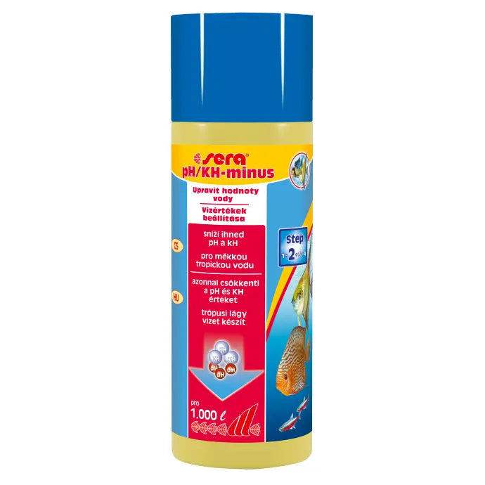 Sera pH/kH-minus | pH & Carbonate Hardness Reducer for Aquariums | 250ml