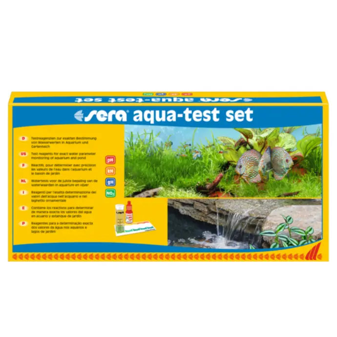 Sera Aqua-Test Set | Complete Aquarium Water Test Kit for Freshwater & Marine Aquariums