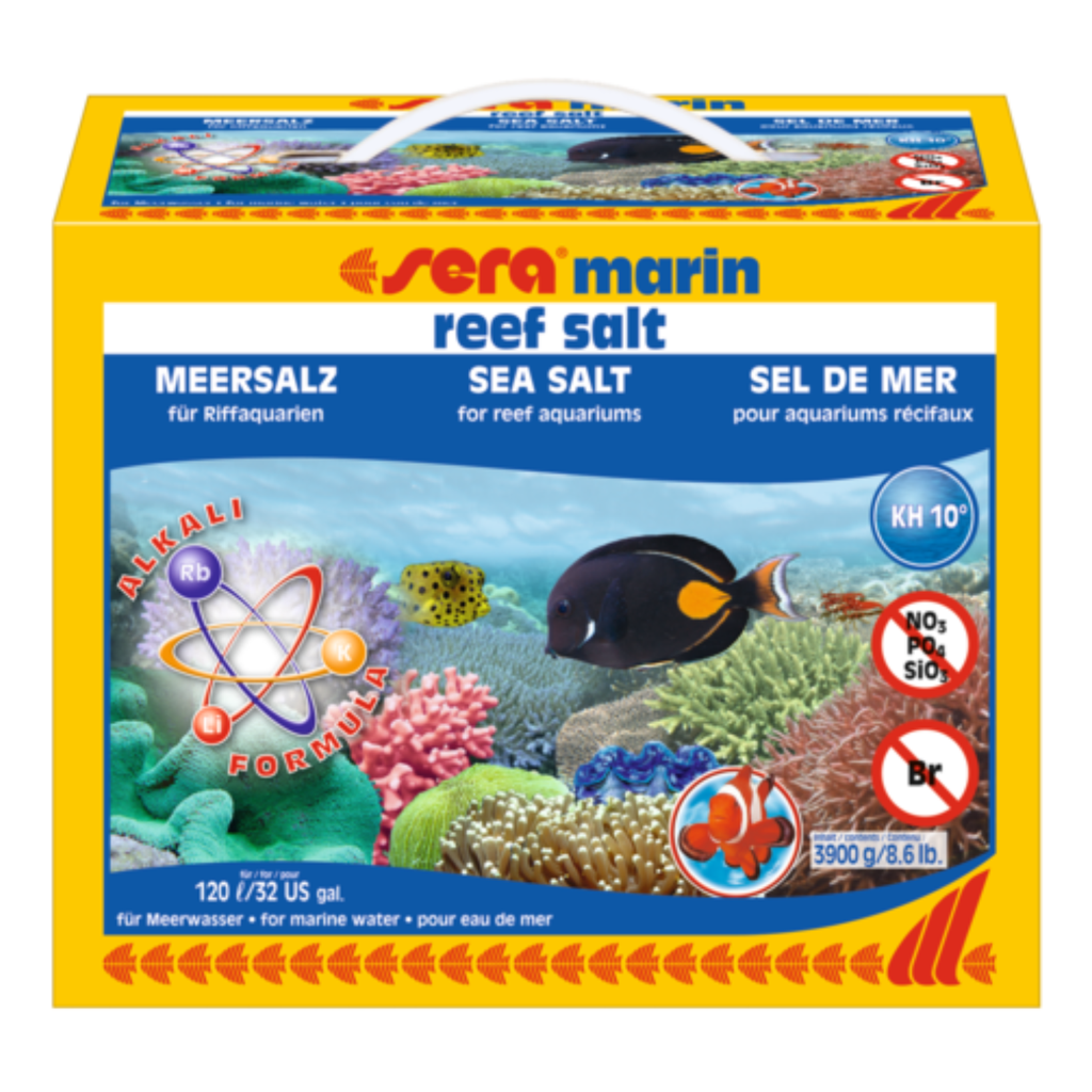 Sera Marine Reef Salt | Synthetic Sea Salt for Marine & Reef Aquariums | 3.9kg