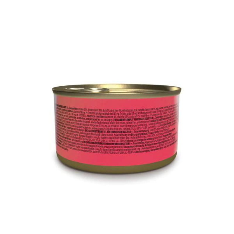 Schesir Silver Mousse & Fillets Senior Cat Chicken with Duck | Complete | Grain Free | Senior Cats | 12x70g
