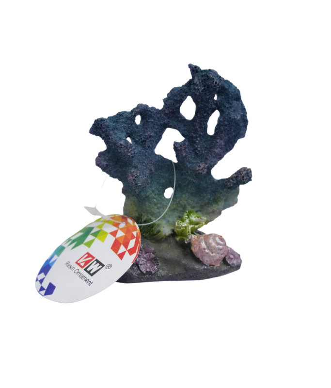 KW Zone Resin Aquarium Ornament | Assorted Decorative Design | 7 × 4.5 × 10 cm | Fish Tank Decoration