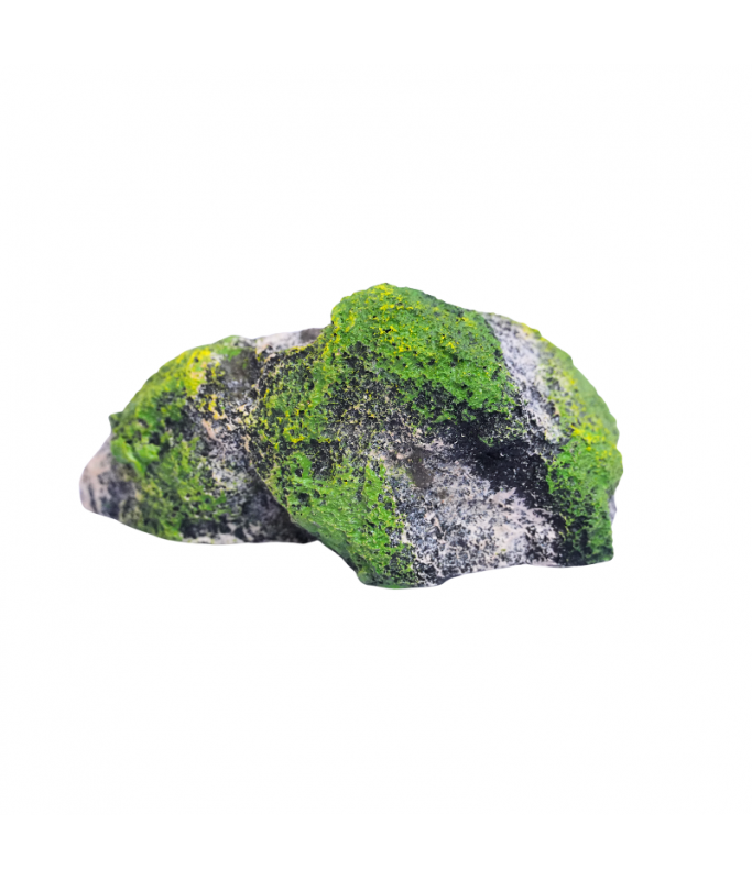 KW Zone Resin Rock Aquarium Ornament | Small Decorative Fish Tank Rock | Natural Resin Aquarium Decoration | 12.5 × 6.5 × 6 cm