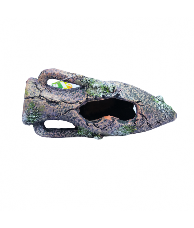 KW Zone Aquarium Resin Decoration U-225S | Small Fish Tank Ornament | Aquarium-Safe Resin Décor | 15 × 5 × 7 cm
