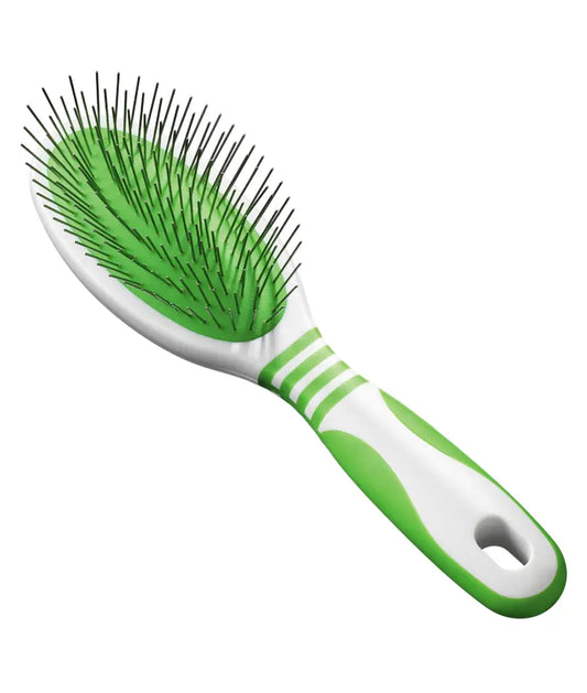 Andis Medium Pin Brush | Professional Pet Grooming Brush | Gentle Detangling & Coat Finishing for Dogs & Cats