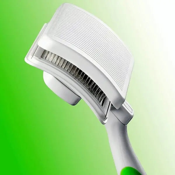 Andis Self-Cleaning Slicker Brush | Professional Dog & Cat Grooming Brush | Removes Loose Hair, Mats & Tangles