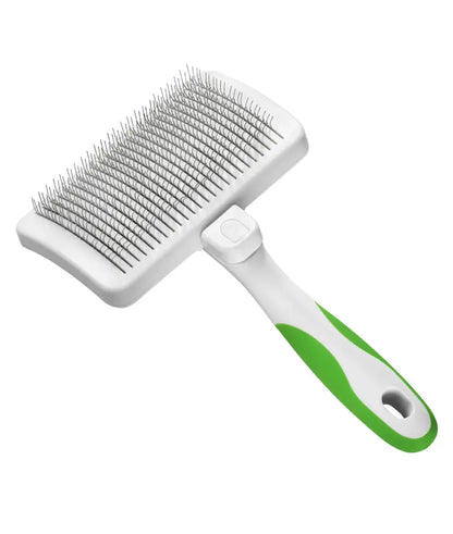 Andis Self-Cleaning Slicker Brush | Professional Dog & Cat Grooming Brush | Removes Loose Hair, Mats & Tangles