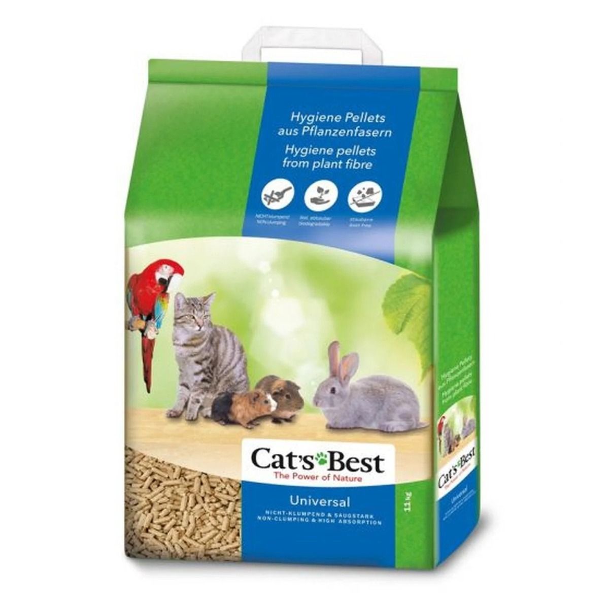 Cat’s Best Universal Small Animal Litter 11kg | Natural Multi-Purpose Pet Litter