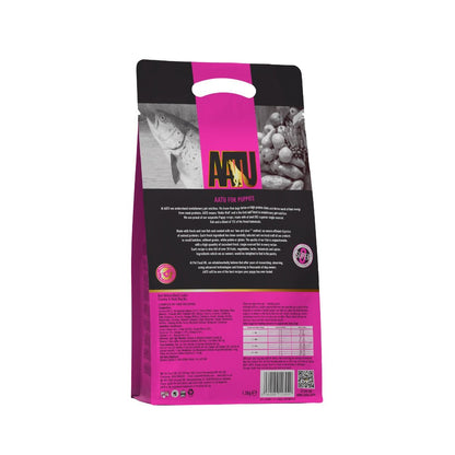AATU For Puppies Salmon Dry Puppy Food | 85% Salmon | Prebiotics & Probiotics | 1.5kg