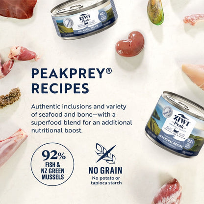 ZIWI Peak Mackerel Recipe Wet Cat Food 185g