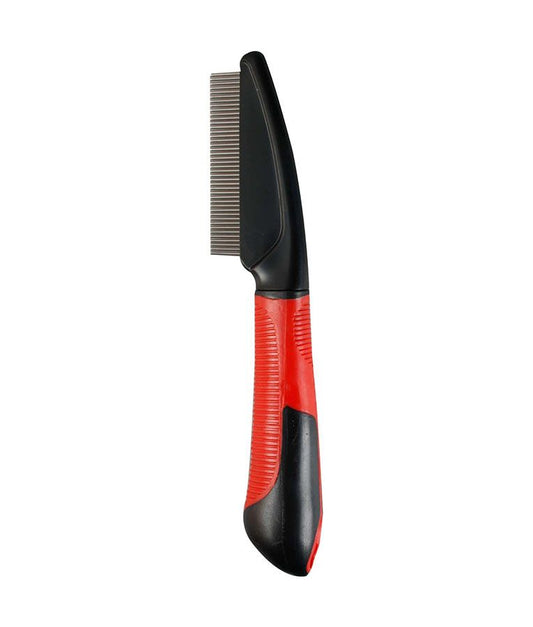 Flamingo Rotating Teeth Fine Dog Grooming Comb | Stainless Steel Detangling Comb