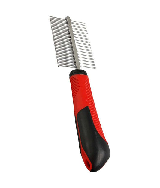 Flamingo Double Sided Twin Dog Grooming Comb | Fine & Coarse Teeth Grooming Comb