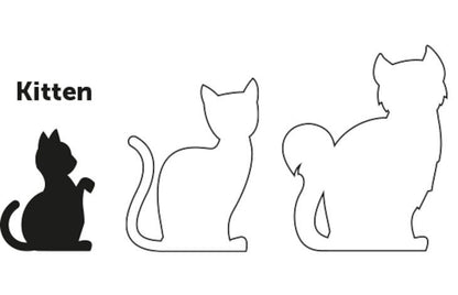 Flamingo Topo Mouse Motif Kitten Harness & Leash Black | Adjustable Cat Harness with Mouse Print