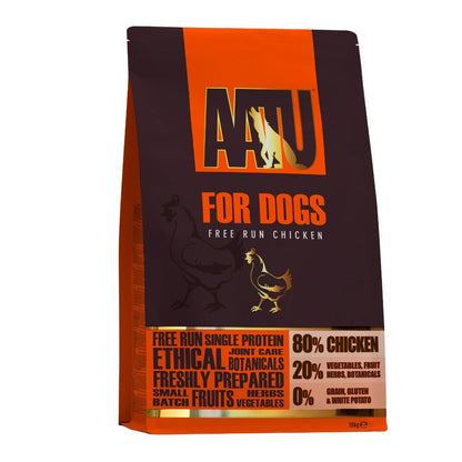 AATU Free Run Chicken Dry Dog Food | 80% Chicken | Single Protein | 1.5kg-10kg