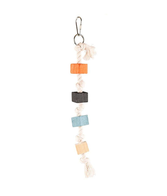 Flamingo Sina Blocks Bird Toy | 31cm Wooden Block Toy for Birds
