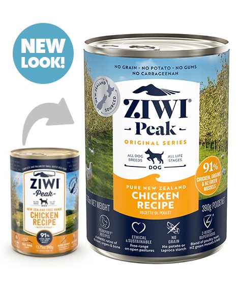 ZIWI Peak Chicken Recipe Wet Dog Food (170g/390g)