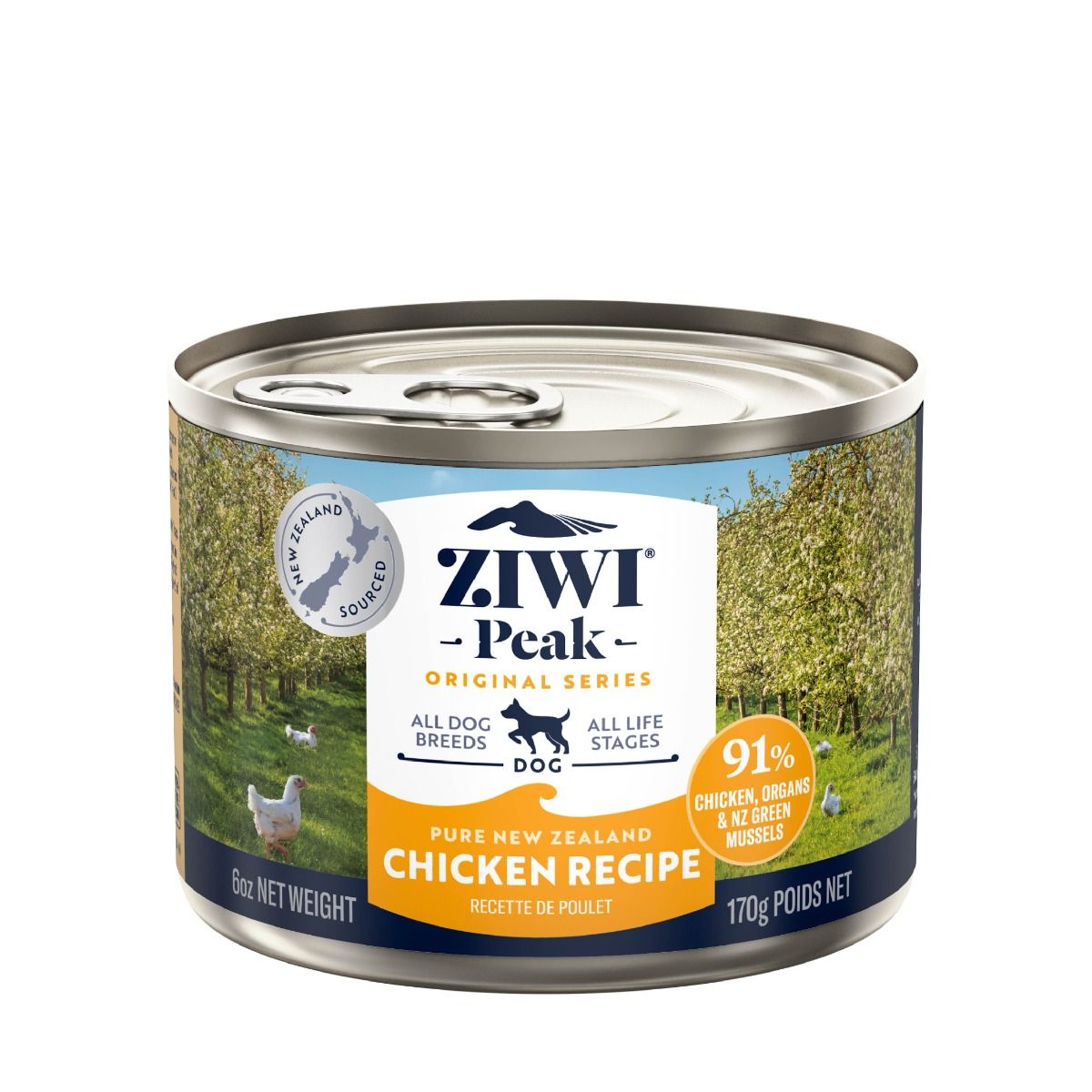 ZIWI Peak Chicken Recipe Wet Dog Food (170g/390g)