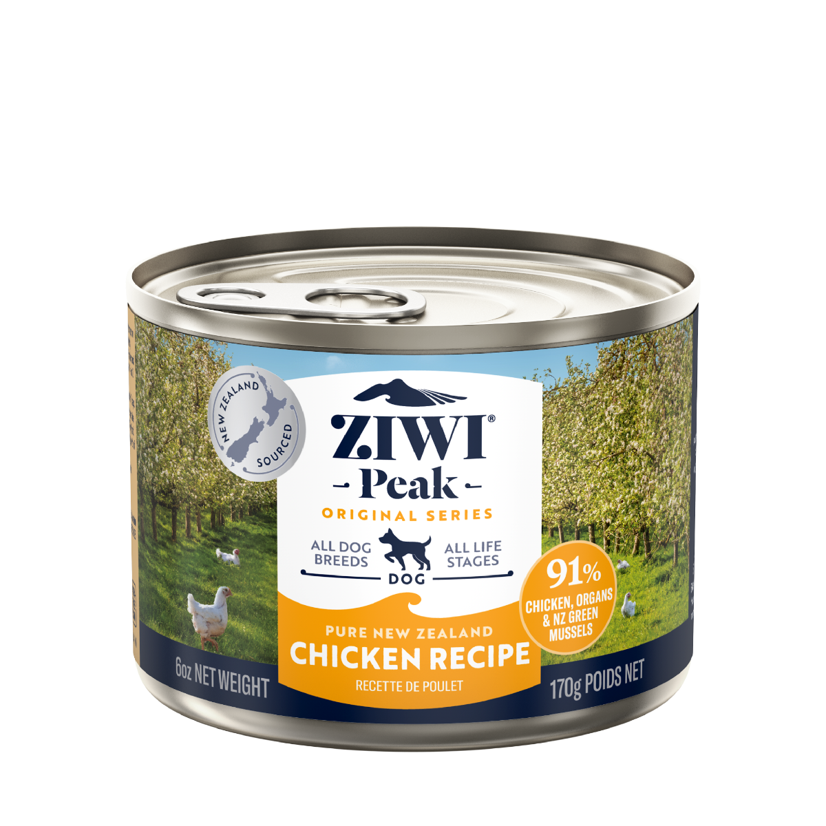 ZIWI Peak Chicken Recipe Wet Dog Food (170g/390g)