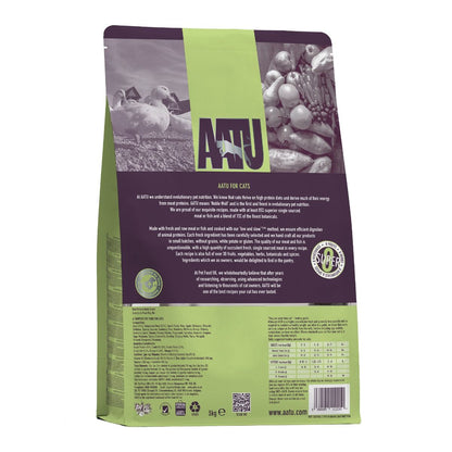 AATU Free Run Duck Dry Cat Food | 85% Duck | Single Protein | Grain-Free | 3kg