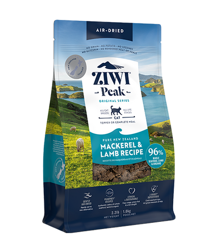 ZIWI Peak Air-Dried Mackerel & Lamb Recipe Dry Cat Food 400g