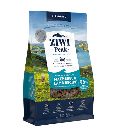 ZIWI Peak Air-Dried Mackerel & Lamb Recipe Dry Cat Food 800g