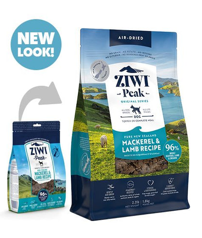 ZIWI Peak Air-Dried Mackerel & Lamb Recipe Dry Dog Food (1kg/2.5kg/4kg)