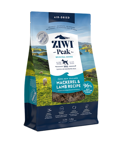 ZIWI Peak Air-Dried Mackerel & Lamb Recipe Dry Dog Food (1kg/2.5kg/4kg)