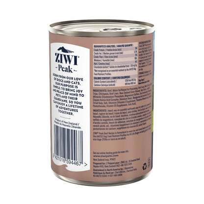 ZIWI Peak Beef Recipe Wet Dog Food (170g/390g)