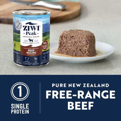 ZIWI Peak Beef Recipe Wet Dog Food (170g/390g)