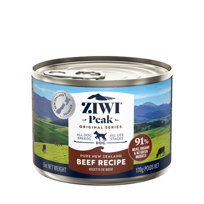 ZIWI Peak Beef Recipe Wet Dog Food (170g/390g)