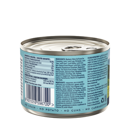 ZIWI Peak Mackerel & Lamb Recipe Wet Dog Food (170g/390g)